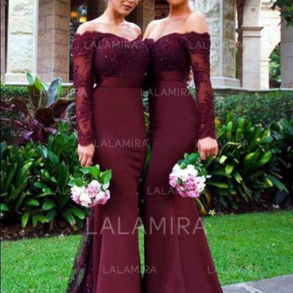 Wine Red Bridesmaid Dress Never Worn